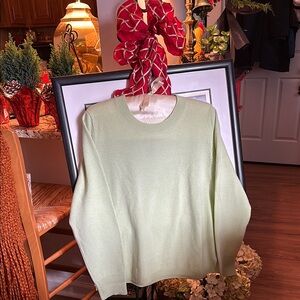 J Crew Cashmere Light Green Sweater
